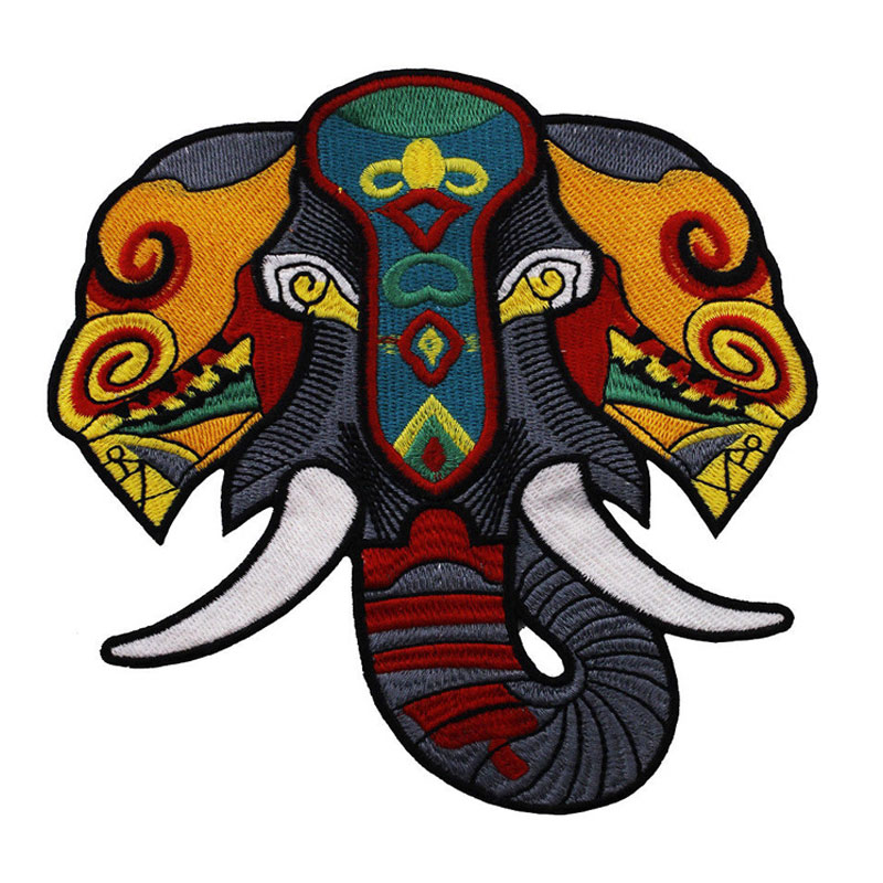 Elephant Sew On Emboidery Patch